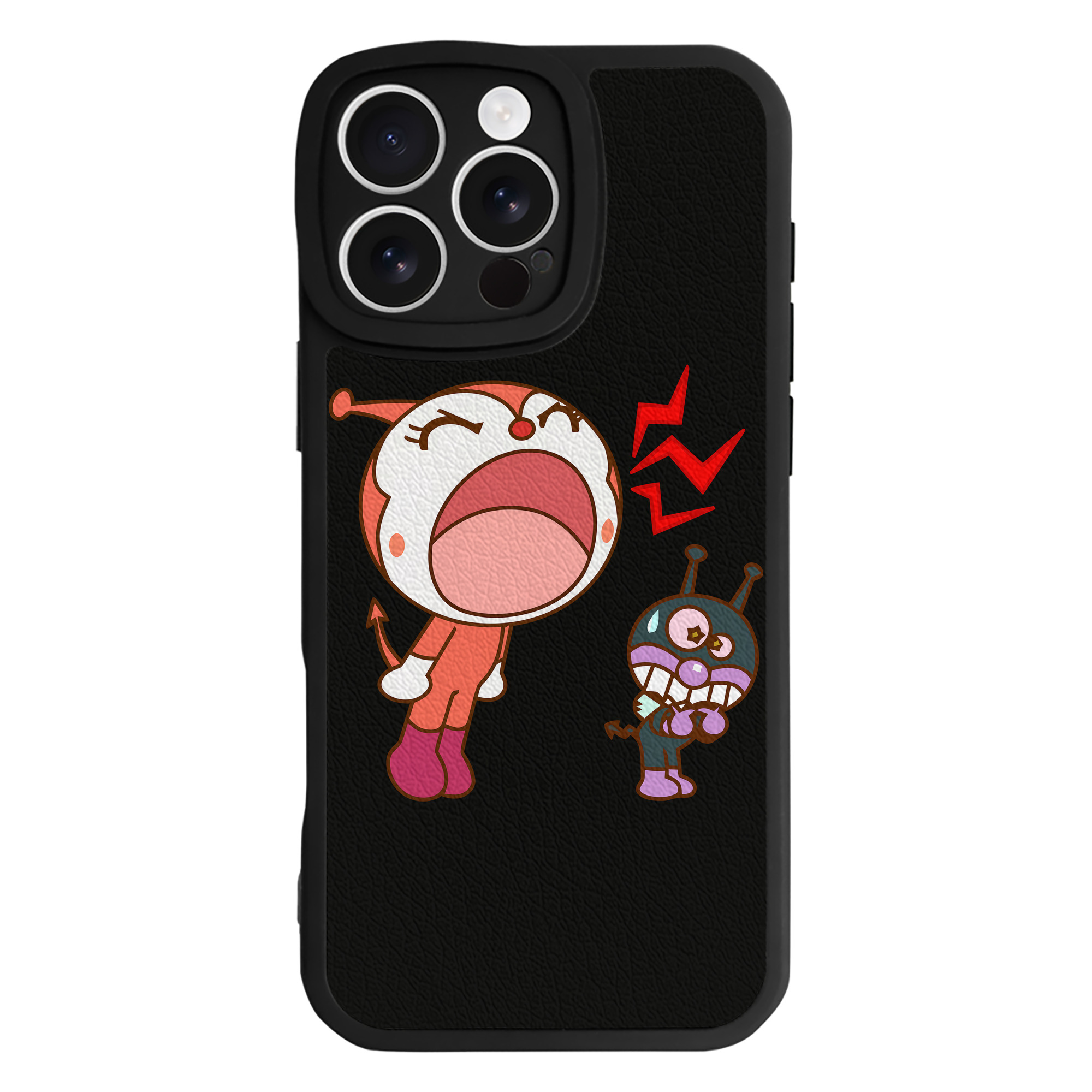 （画像用） アンパンマン Anpanman 【iPhone 16シリーズ対応】シリコンスマホケース（レザー調） 材質：シリコン